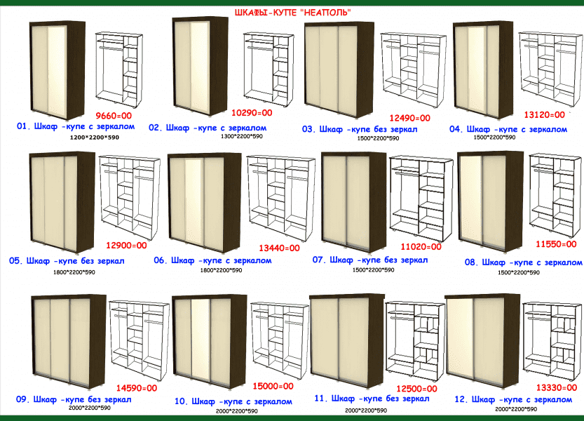 шкаф-купе неаполь в Калуге