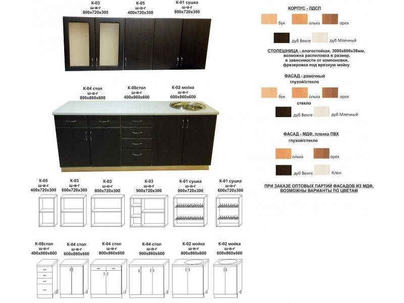 кухонный гарнитур прямой в Калуге