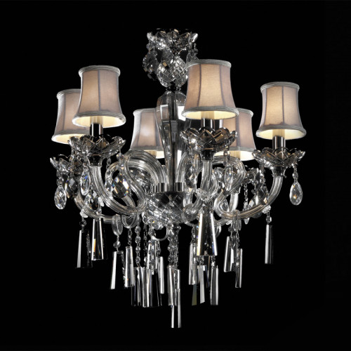 люстра md102743-6a от illuminati прозрачная/бежевая/ хром в Калуге