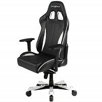 кресло геймерское dxracer king ks57 черно-белое в Калуге