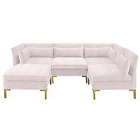 диван zara sectional угловой розовый в Калуге