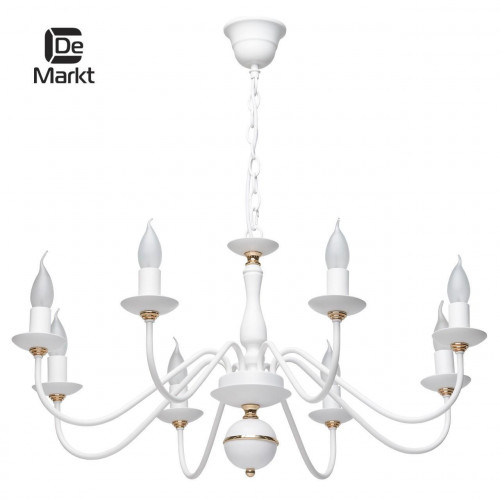 подвесная люстра de markt свеча 301018608 белая в Калуге