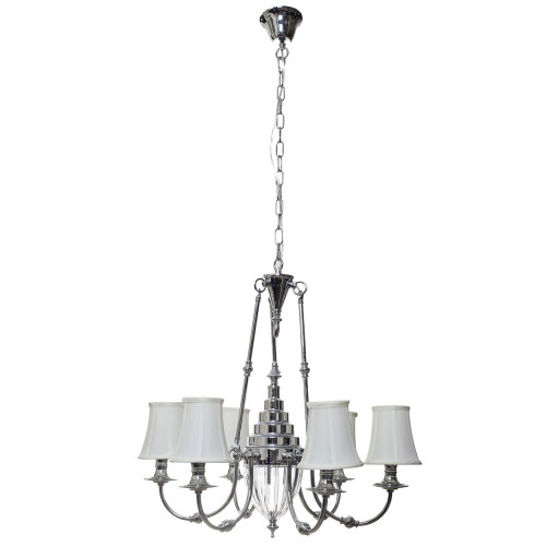 люстра потолочная jillian белая, хром в Калуге