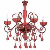 подвесная люстра ideal lux lilly sp5 rosso в Калуге