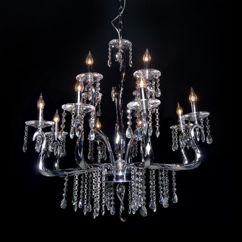 люстра mdp09059-12a от illuminati прозрачная/ хром в Калуге