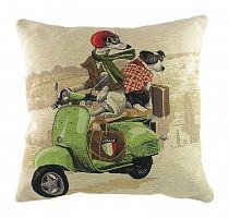 подушка с картинкой scooter dogs green в Калуге