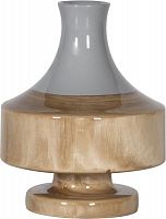 ваза настольная rustic chic vase grey wood в Калуге