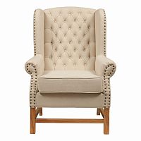 кресло мягкое с ушами french provincial armchair бежевое в Калуге