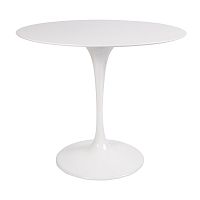 стол eero saarinen style tulip table mdf белый d90 глянцевый в Калуге