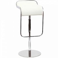 барный стул lem style piston stool белая кожа в Калуге