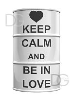 декоративная бочка keep calm and be in love l в Калуге