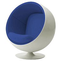 детское кресло eero ball chair бело-синее в Калуге