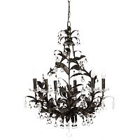 люстра 19th c. rococo iron & smoke crystal round чёрная в Калуге