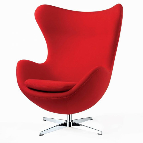 кресло egg chair кашемир красное в Калуге