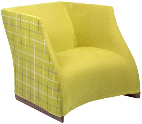 кресло vivienne armchair yellow checkerboard в Калуге