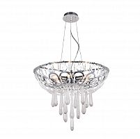 подвесная люстра crystal lux dorotea sp5 d450 chrome прозрачная в Калуге