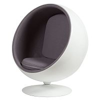 кресло eero ball chair серое в Калуге