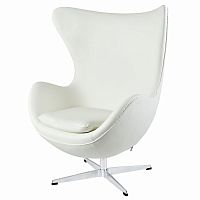 кресло egg chair by arne jacobsen белое в Калуге