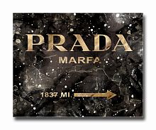 постер prada mafia на чёрном в золотом a3 в Калуге