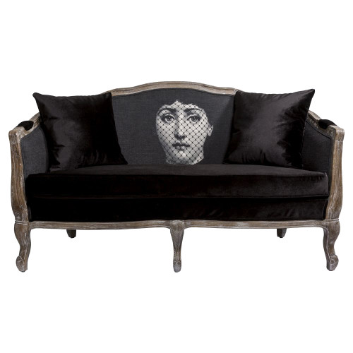 диван «вуаль» fornasetti прямой черный в Калуге