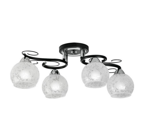 потолочная люстра idlamp carmela 234/4pf-blackchrome в Калуге