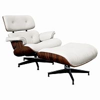 кресло lounge chair & ottoman белое в Калуге