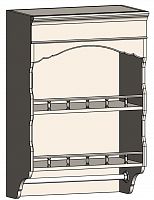 шкаф с полками и фигурным основанием навесной марсель молочно-белый в Калуге