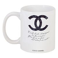 кружка с рисунком drink champagne. coco chanel в Калуге