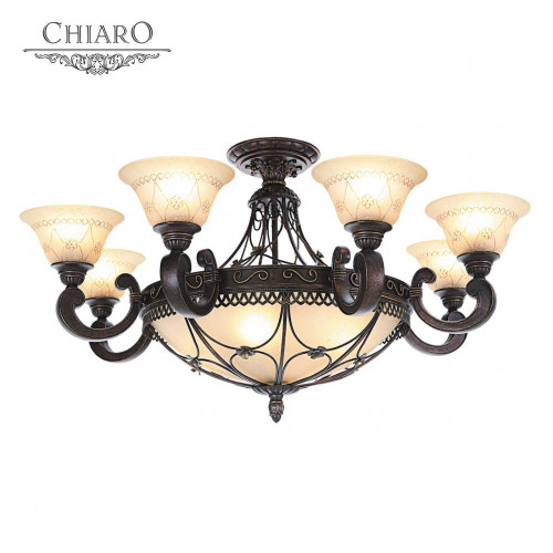 потолочная люстра chiaro айвенго 382012812 бежевая в Калуге