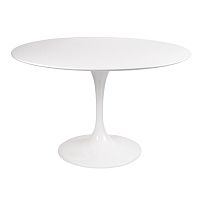 стол eero saarinen style tulip table mdf d110 глянцевый белый в Калуге