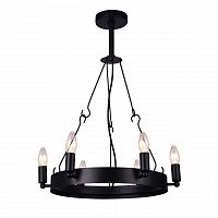 дизайнерская подвесная люстра arte lamp bastiglia a8811sp-6bk черная в Калуге