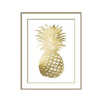 постер gold pineapple золотой в Калуге