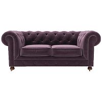 диван chesterfield lux двухместный прямой фиолетовый в Калуге