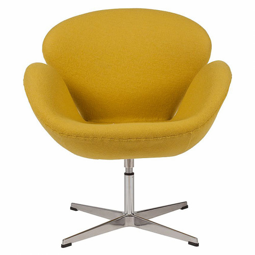 кресло swan chair желтое в Калуге
