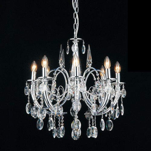 люстра md103908-8a от illuminati прозрачная/ хром в Калуге
