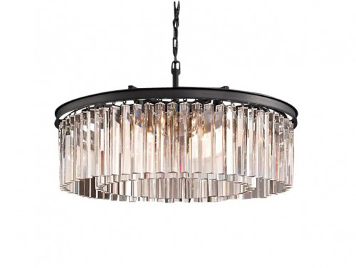 люстра prism black 50 черная, прозрачное стеко в Калуге