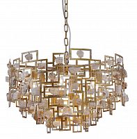 подвесная люстра crystal lux diego sp9 d600 gold в Калуге