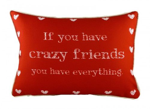 подушка с надписью crazy friends в Калуге