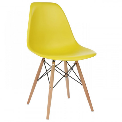 стул деревянный eames pc-015 yellow в Калуге