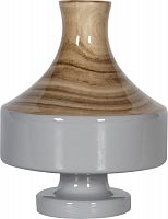 ваза настольная rustic chic vase wood grey в Калуге