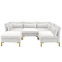 диван zara sectional угловой белый в Калуге