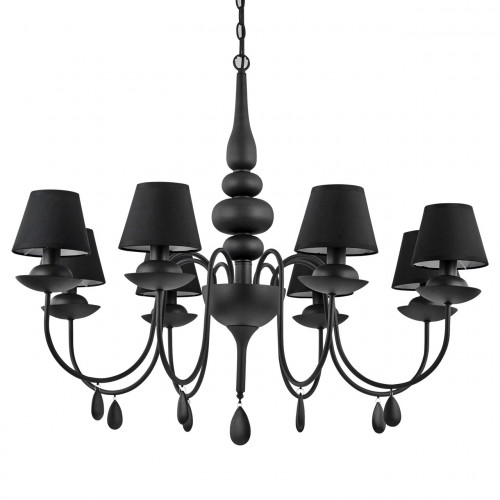 подвесная люстра ideal lux blanche sp8 nero в Калуге