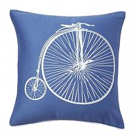 подушка с ретро-велосипедом retro bicycle blue в Калуге