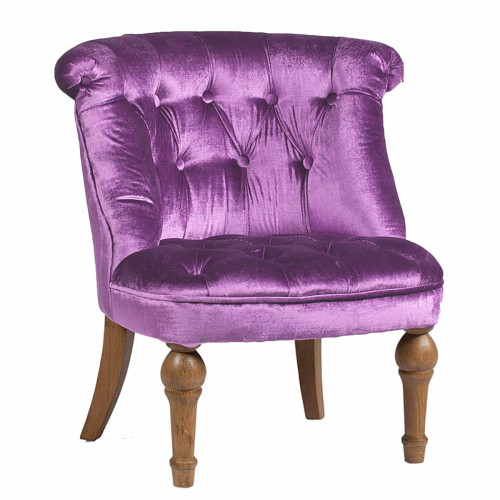 кресло sophie tufted slipper chair лиловое в Калуге