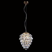 подвесной светильник crystal lux charme sp3+3 led gold/transparent в Калуге