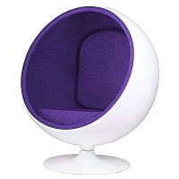 кресло eero ball chair бело-фиолетовое в Калуге