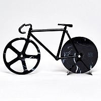 нож для пиццы из нержавеющей стали the fixie, черный мрамор в Калуге
