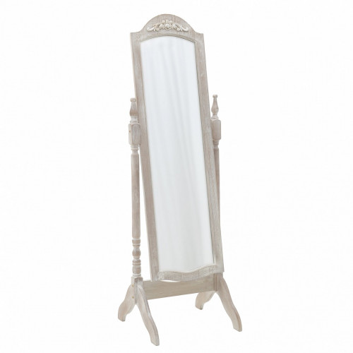 зеркало напольное на подставке белое с резьбой white в Калуге