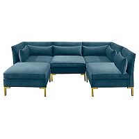 диван zara sectional угловой синий в Калуге