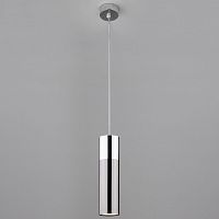 подвесной светильник eurosvet double topper 50135/1 led хром/черный жемчуг в Калуге